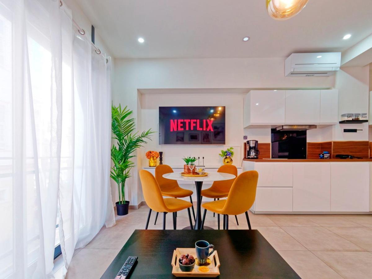 City Vibes, Indoor Parking, Breakfast & Air Conditioning Ницца Экстерьер фото